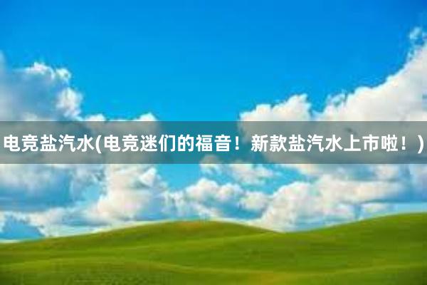 电竞盐汽水(电竞迷们的福音！新款盐汽水上市啦！)