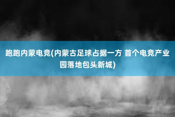 跑跑内蒙电竞(内蒙古足球占据一方 首个电竞产业园落地包头新城)