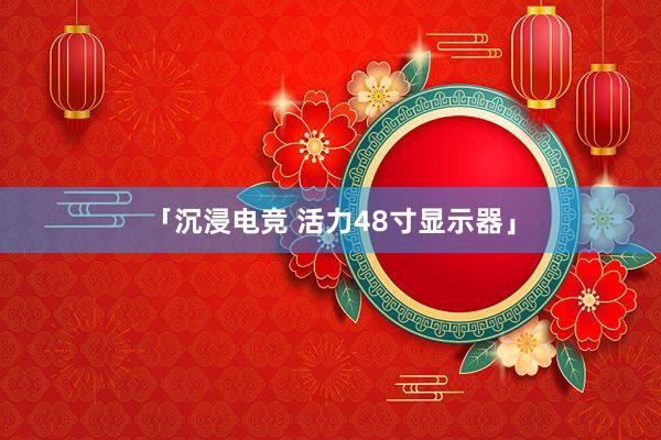 「沉浸电竞 活力48寸显示器」