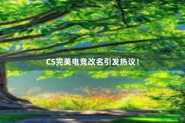 CS完美电竞改名引发热议！