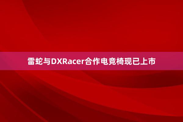 雷蛇与DXRacer合作电竞椅现已上市