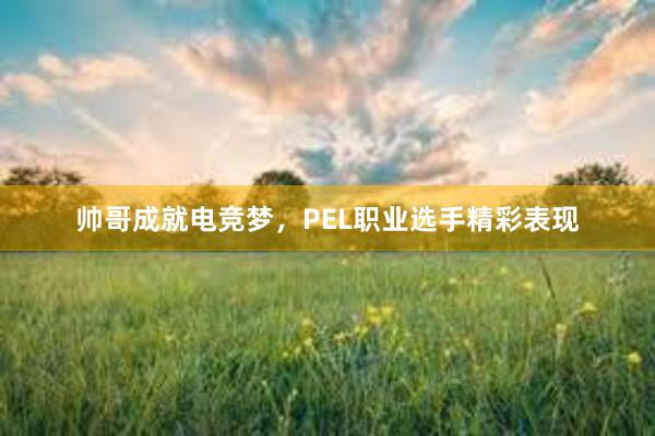 帅哥成就电竞梦，PEL职业选手精彩表现