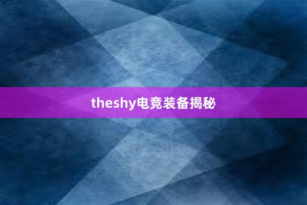 theshy电竞装备揭秘