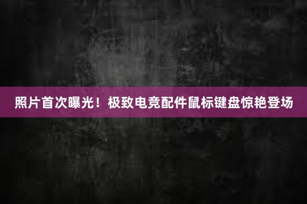 照片首次曝光！极致电竞配件鼠标键盘惊艳登场